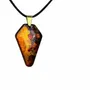 Jewelry - Bog Oak Pendant Necklace – Shield, 45x20x6 mm - GLASS4CANDLES