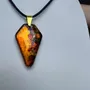 Jewelry - Bog Oak Pendant Necklace – Shield, 45x20x6 mm - GLASS4CANDLES