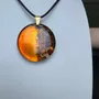 Jewelry - Bog Oak Pendant Necklace – Round, 39x38x6 mm - GLASS4CANDLES