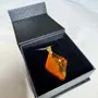 Jewelry - Bog Oak & Baltic Amber Pendant Necklace – Diamond – Natural Geometric - GLASS4CANDLES