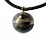 Jewelry - Bog Oak Pendant – Round, 20x20x20 mm – Sphere Pendant - GLASS4CANDLES