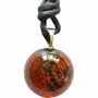 Jewelry - Bog Oak Pendant – Round, 20x20x20 mm - GLASS4CANDLES