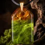 Jewelry - Baltic Amber & Resin Pendant – Rectangle, 40x23x6 mm – Emerald Reverie - GLASS4CANDLES