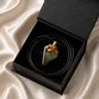 Jewelry - Baltic Amber & Resin Pendant – Shield, 39x24x6 mm – Emerald Reverie - GLASS4CANDLES