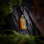 Jewelry - Bog Oak & Gold-Tone Leaf Pendant – Rectangle, 40x23x6 mm – Golden Eon - GLASS4CANDLES