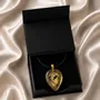 Jewelry - Bog Oak & Gold-Tone Leaf Pendant – Drop – Ancient Chronicle - GLASS4CANDLES