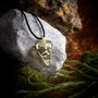 Jewelry - Bog Oak & Gold-Tone Leaf Pendant – Heart – Ancient Chronicle - GLASS4CANDLES