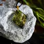 Jewelry - Resin & Gold-Tone Leaf Pendant – Diamond – Golden Reflections - GLASS4CANDLES