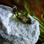 Jewelry - Resin & Gold-Tone Leaf Pendant – Diamond – Golden Reflections - GLASS4CANDLES