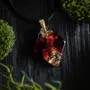 Jewelry - Resin & Gold-Tone Leaf Pendant – Diamond, 37x26x6 mm – Golden Aura - GLASS4CANDLES
