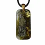 Jewelry - Bog Oak & Gold-Tone Leaf Pendant – Luminous – gold-tone leaf - GLASS4CANDLES