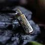 Jewelry - Bog Oak & Gold-Tone Leaf Pendant – Luminous – gold-tone leaf - GLASS4CANDLES