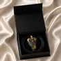 Jewelry - Bog Oak & Resin Pendant – Heart, 38x26x6 mm – Luminous - GLASS4CANDLES