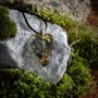 Jewelry - Bog Oak & Resin Pendant – Heart, 38x26x6 mm – Luminous - GLASS4CANDLES