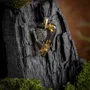 Jewelry - Bog Oak & Resin Pendant – Heart, 38x26x6 mm – Luminous - GLASS4CANDLES