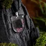 Jewelry - Bog Oak & Resin Pendant – Shield, 37x26x6 mm – Timeless Shadows - GLASS4CANDLES
