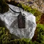 Bijoux - Pendentif en chêne noir et résine – rectangle – Ombres Éternelles - GLASS4CANDLES