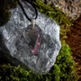 Jewelry - Bog Oak & Resin Pendant – Shield, 39x24x6 mm – Timeless Shadows - GLASS4CANDLES