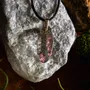 Jewelry - Bog Oak & Resin Pendant – Drop, 39x16x6 mm – Timeless Shadows - GLASS4CANDLES