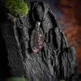 Jewelry - Bog Oak & Resin Pendant – Drop, 39x16x6 mm – Timeless Shadows - GLASS4CANDLES