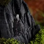 Jewelry - Bog Oak & Resin Pendant – Drop, 39x16x6 mm – Timeless Shadows - GLASS4CANDLES