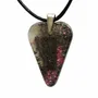 Jewelry - Bog Oak & Resin Pendant – Heart, 38x26x6 mm – Timeless Shadows - GLASS4CANDLES