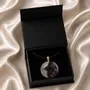 Jewelry - Bog Oak & Resin Pendant – Round, 39x38x6 mm – Timeless Shadows - GLASS4CANDLES