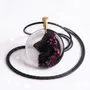 Jewelry - Bog Oak & Resin Pendant – Round, 39x38x6 mm – Timeless Shadows - GLASS4CANDLES