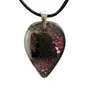 Jewelry - Bog Oak & Resin Pendant – Drop, 37x26x6 mm – Timeless Shadows - GLASS4CANDLES