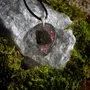 Jewelry - Bog Oak & Resin Pendant – Drop, 37x26x6 mm – Timeless Shadows - GLASS4CANDLES