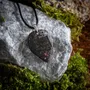 Jewelry - Bog Oak & Resin Pendant – Drop, 37x26x6 mm – Timeless Shadows - GLASS4CANDLES