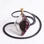 Jewelry - Bog Oak & Resin Pendant – Diamond, 37x26x6 mm – Timeless Shadows - GLASS4CANDLES
