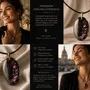 Jewelry - Bog Oak & Resin Pendant – Oval, 37x28x6 mm – Timeless Shadows - GLASS4CANDLES