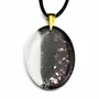 Jewelry - Bog Oak & Resin Pendant – Oval, 37x28x6 mm – Timeless Shadows - GLASS4CANDLES