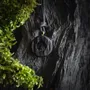 Jewelry - Bog Oak & Resin Pendant – Round, 35x35x10 mm - GLASS4CANDLES