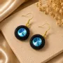 Jewelry - Bog Oak Earrings – Round, 12x12x10 mm - GLASS4CANDLES