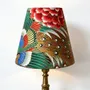 Table lamps - Peacock pattern lampshade, flowers, gold - CHATEAU TALES