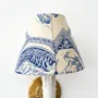 Hanging lights - Toile de Jouy flame-clip lampshade - CHATEAU TALES