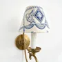 Hanging lights - Toile de Jouy flame-clip lampshade - CHATEAU TALES