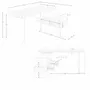 Mobilier et rangements pour bureau - Bureau en noyer et verre - ANGEL CERDÁ