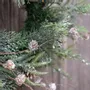 Office design and planning - RAGO – Natural looking green wreath with pine cones and lights - VAN DER GUCHT, SINCE 1870