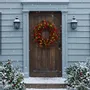 Office design and planning - ANGELI – Wonderful large wreath with red berries, pine cones and light - VAN DER GUCHT, SINCE 1870