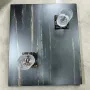 Tables basses - Table basse en chêne noir – rectangle, 45x59x49 cm – Copper Rift - GLASS4CANDLES