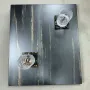 Tables basses - Table basse en chêne noir – rectangle, 45x59x49 cm – Copper Rift - GLASS4CANDLES