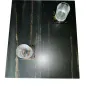 Tables basses - Table basse en chêne noir – rectangle, 45x59x49 cm – Copper Rift - GLASS4CANDLES
