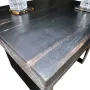 Tables basses - Table basse en chêne noir – rectangle, 45x59x49 cm – Copper Rift - GLASS4CANDLES