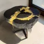 Coffee tables - Bog Oak Coffee Table – 45x57x48 cm – Valle d'Oro - GLASS4CANDLES