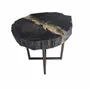 Tables basses - Table basse en chêne noir ancien – 45x50x43 cm – Pure Strata - GLASS4CANDLES