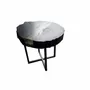 Tables basses - Table basse en chêne noir ancien – 45x50x43 cm – Pure Strata - GLASS4CANDLES