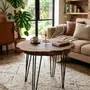 Tables basses - Table basse en noyer – 55x72x47 cm - GLASS4CANDLES